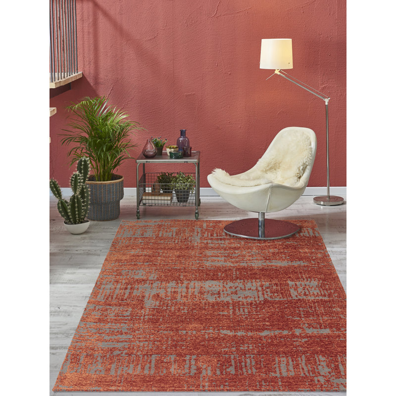 Agita Flatweave Marmalade Orange Rug, Rectangle 160 x 230cm