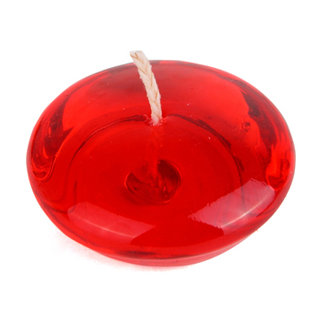 Bougie flottante à gel transparente sans parfum, Rouge, Ensemble de 72