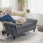 133cm Wide Velvet Standard Ottoman-457455985