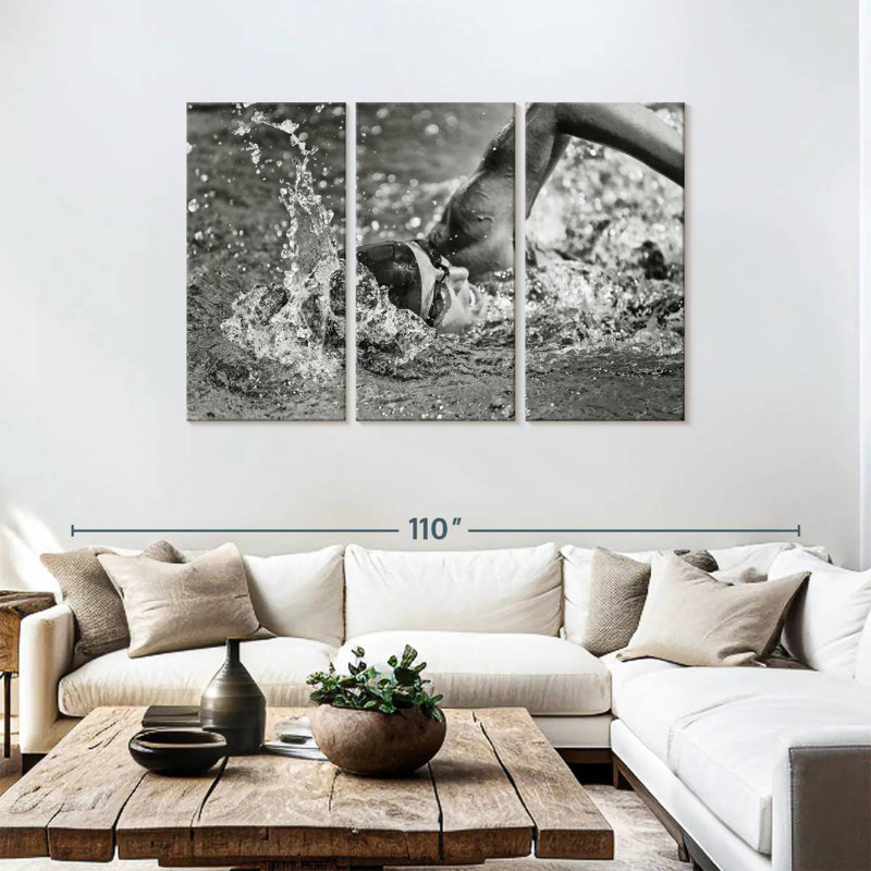 Sireci Olympic Swimmer, 48" H x 74" W