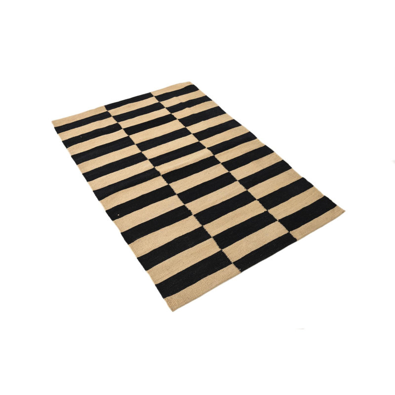 Tapis noir et blanc Obryant