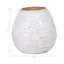 Vase rond en céramique ivoire-89123265