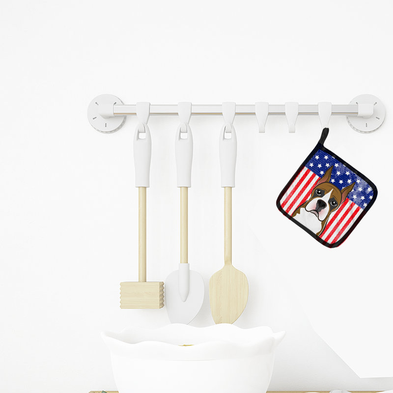 Caroline's Treasures American Flag Polyester Potholder