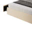 Structure de lit grand Chicoine Hiya avec 4 tiroirs de rangement au fini beige