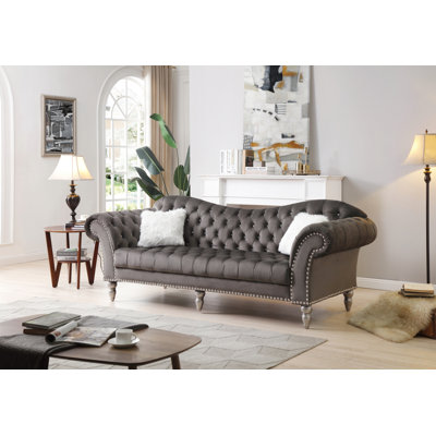 Elliot 98.11'' Velvet Sofa