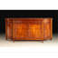 Italian Walnut Burl Serpentine Sideboard with Curved Doors