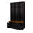 Modern Hall Tree with Entryway Bench, 3 Shelves and Drawers, 40.2'' Wide Hall Tree with Storage Bench for Hallway, Entryway, Living Room-1303072068