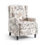 Ameiah 74 cm W Upholstered Wing Back Manual Push Back Recliner with Naihead Trims-1363000724