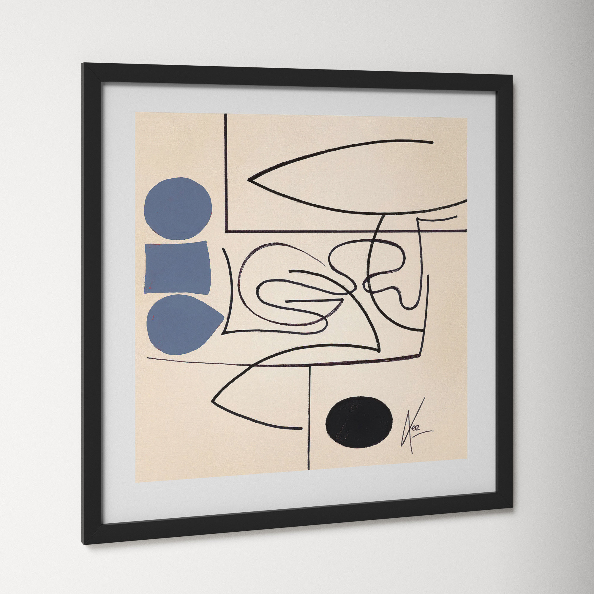 Reflection 2 by Lee Lessem, 44" H x 44" W x 1.25" D, Black