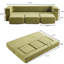 Canapé modulaire polyvalent, détachable, combinable et inclinable, canapé-lit à double usage pour petits appartements, maisons de location, salons et chambres à coucher, vert