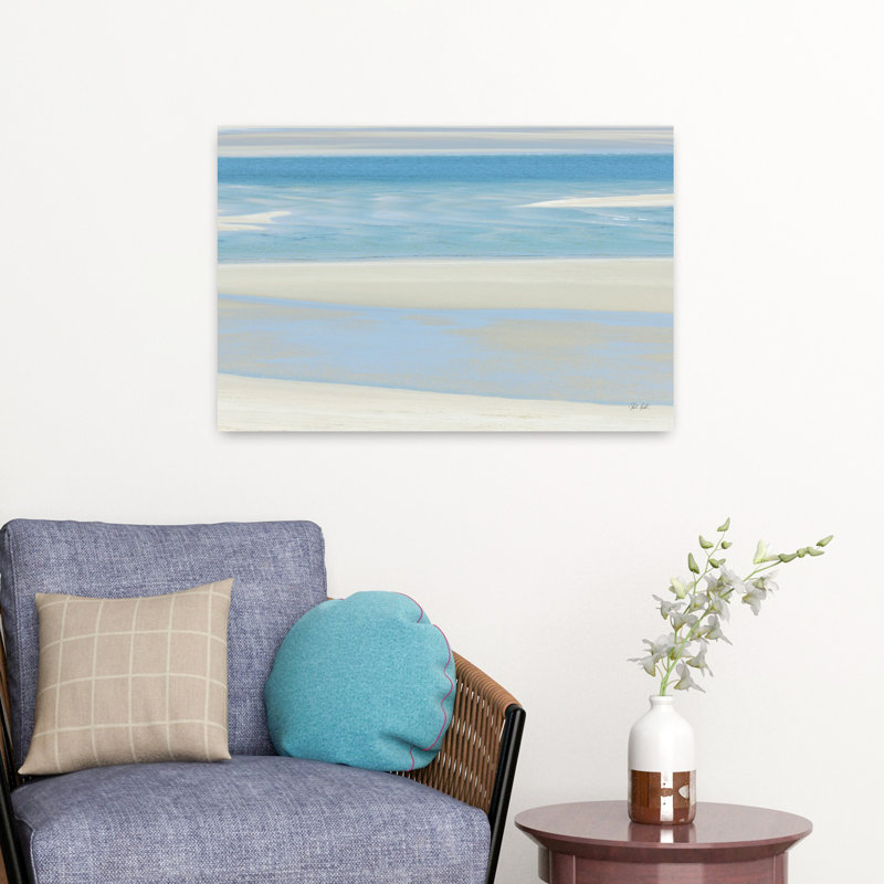 Serenity I, art côtier abstrait, H 16 po x l 24 po