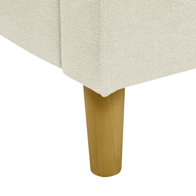 Modern Minimalist 2-Seater Sofa, Beige