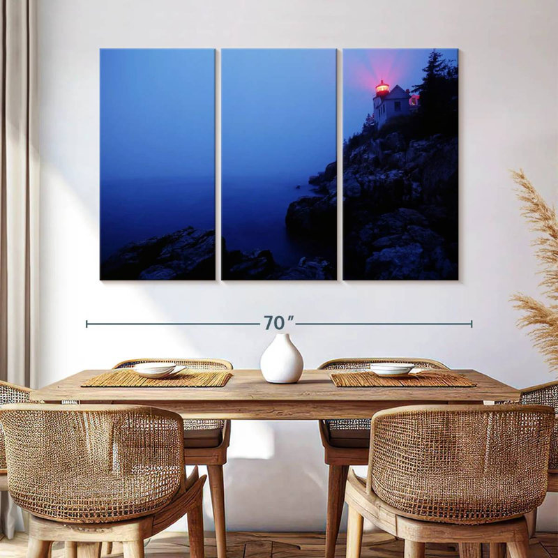 Gillard Acadia Lighthouse, 42" H x 65" W