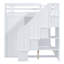 Lit mezzanine en bois avec armoires encastrées, armoires et tiroirs-1450270807