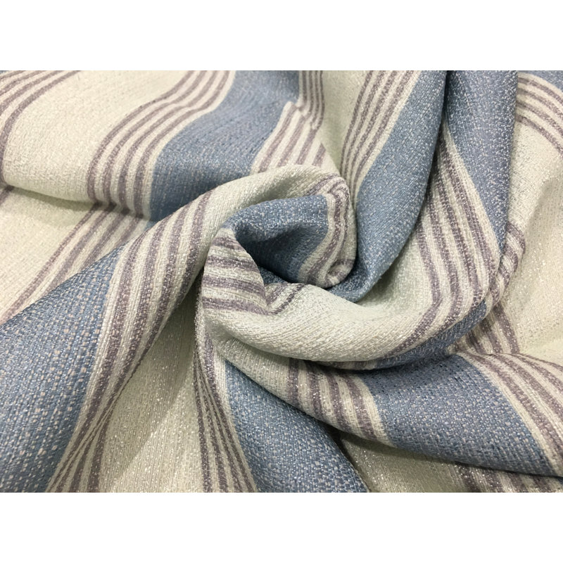 St. Johns Cotton Blend Striped Shower Curtain, Blue