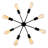 8 - Light Dimmable Sputnik Sphere Chandelier