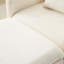 Cloud Comfort 54 "avec et 22" chenille simple modulaire beige pour la chambre à coucher - support de fabrication respirante en velours côtelé 2 coussins Design contemporain doux uni