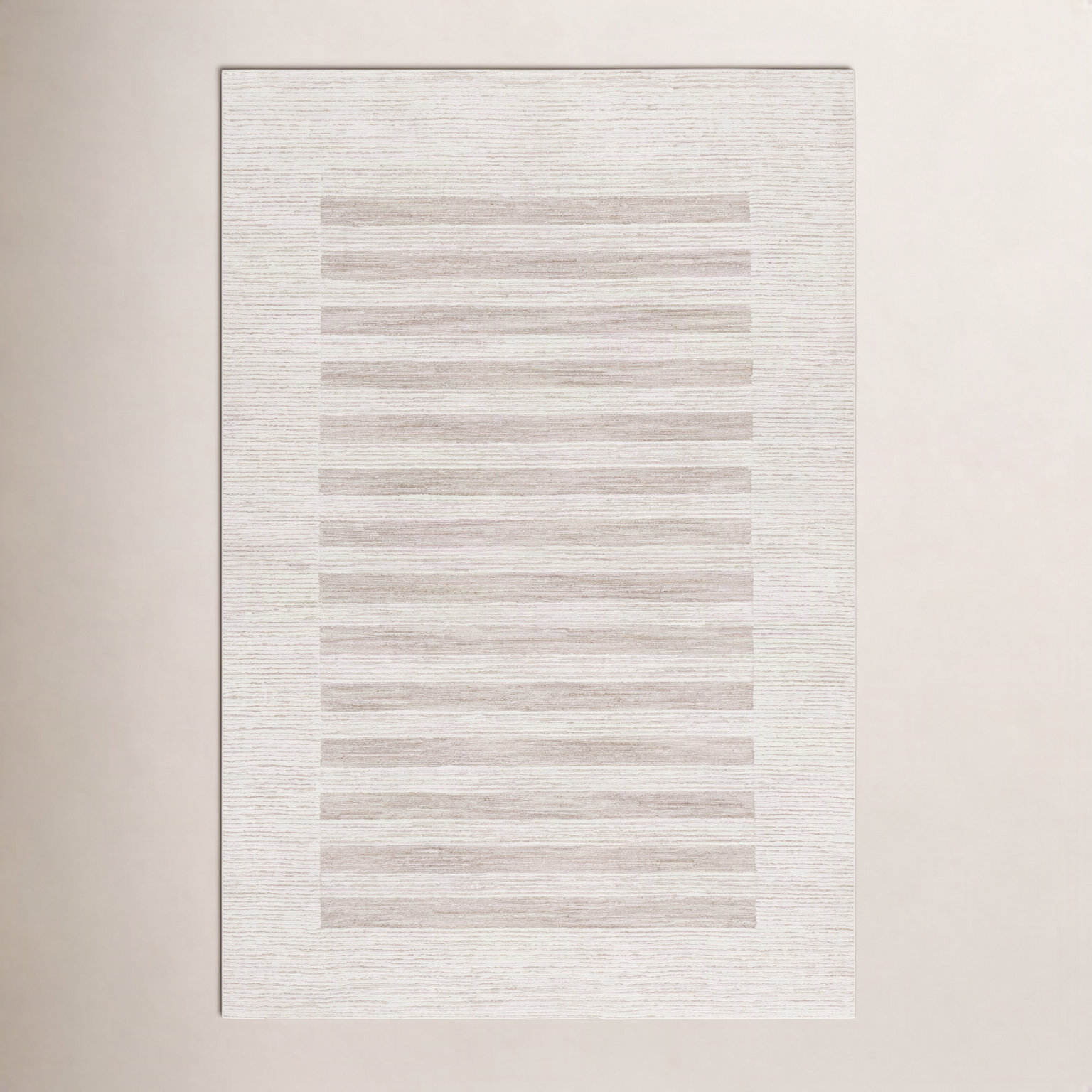Hand-Tufted Striped Wool Rug, Rectangle 6' x 9'