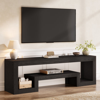 Industrial 63" W Wooden  Farmhouse Vintage Entertainment Center TV Stand for 55/60/65 Inches / Modern Media Television /Storage Shelves /Console Table