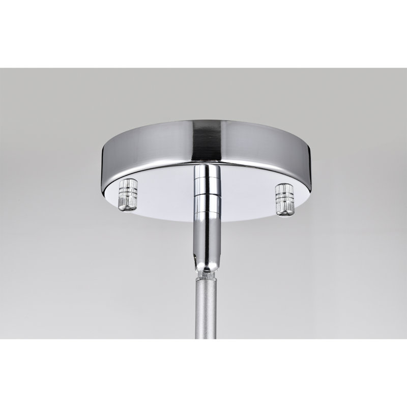 Luminaire suspendu géométrique unique à 3 lumières