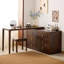 Commode de chambre à coucher rétractable en bois massif