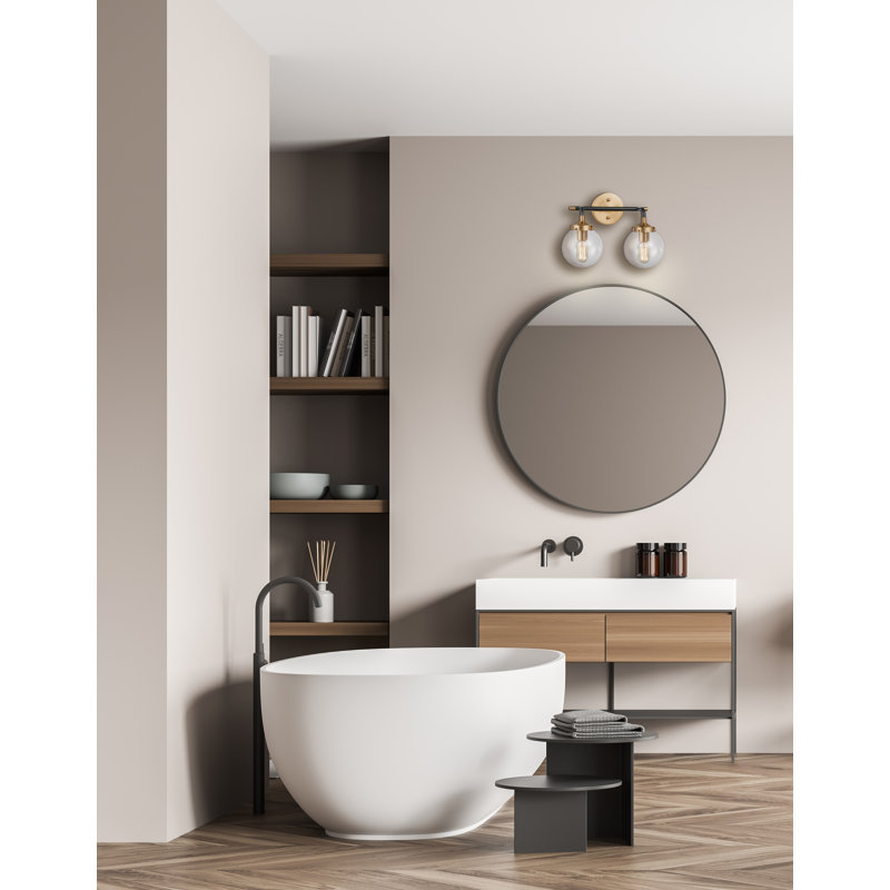 Dion 2 Light Transparent Dimmable Vanity Light