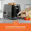 GEEPAS 1.5L Filter Coffee Machine & 2 Slice Toaster Combo Set | 800W Coffee Maker for Instant Coffee Espresso Macchiato & More | 650W Toaster For Thin Small Bread Slice 6 Browning Levels-123245655
