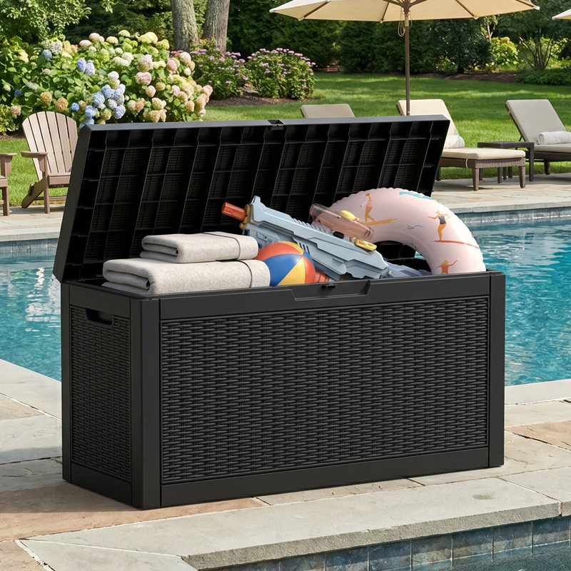 Boîte de rangement pour terrasse 60 gallons, Boîte de rangement 60 gallons