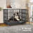 Heavy Duty Indestructible Dog Crate, Steel Escape Proof Dog Cage Kennel for High Anxiety Dogs, with Lockable Wheels and Removable Tray, for Medium Large Dogs-1503604722-1503604723