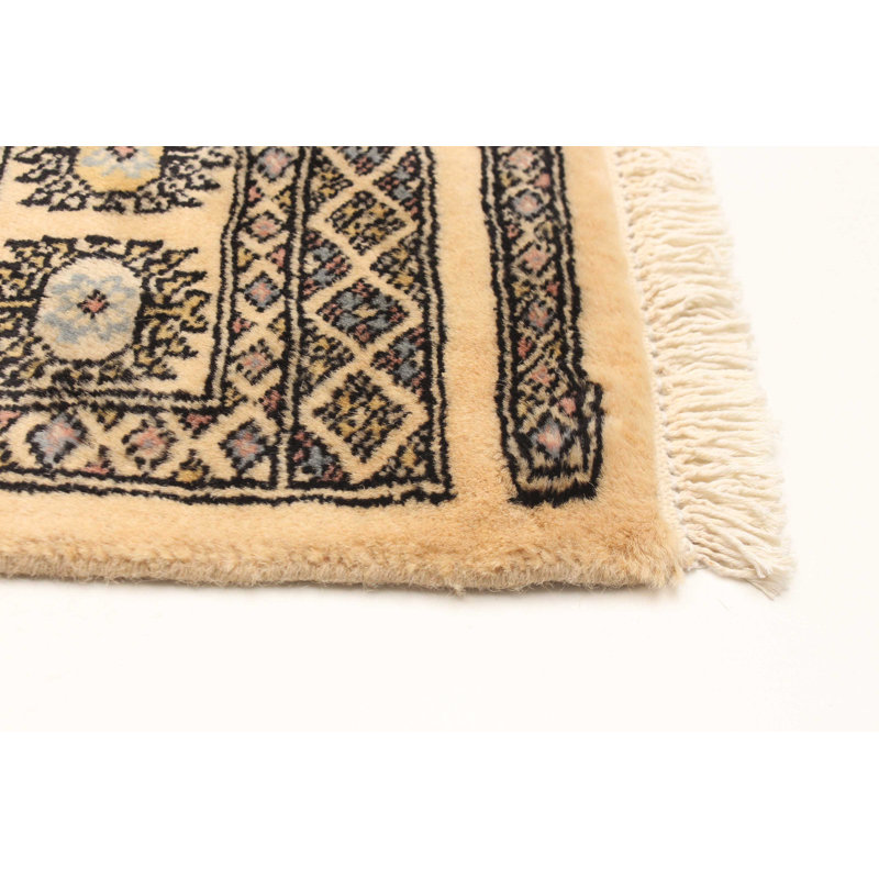 Tapis unique en laine noué à la main Bokhara Peshawar 3 pi 3 po x 5 pi 4 po