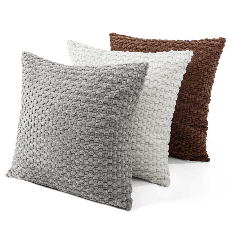Square Pillow Cover & Insert, White