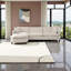 Canapé modulaire modulaire en L avec repose-pieds et rangement 107,87 pi-145010919