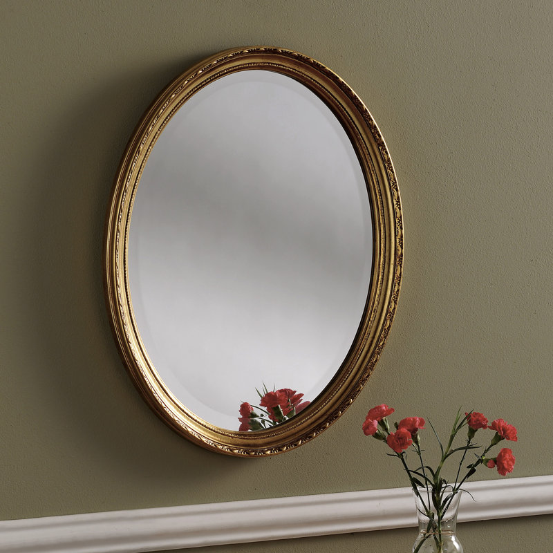 Duckett Glass Wall Mirror, 69cm x 58cm, Gold