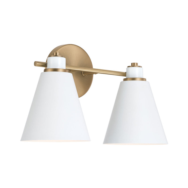 2 - Light Dimmable Vanity Light, White