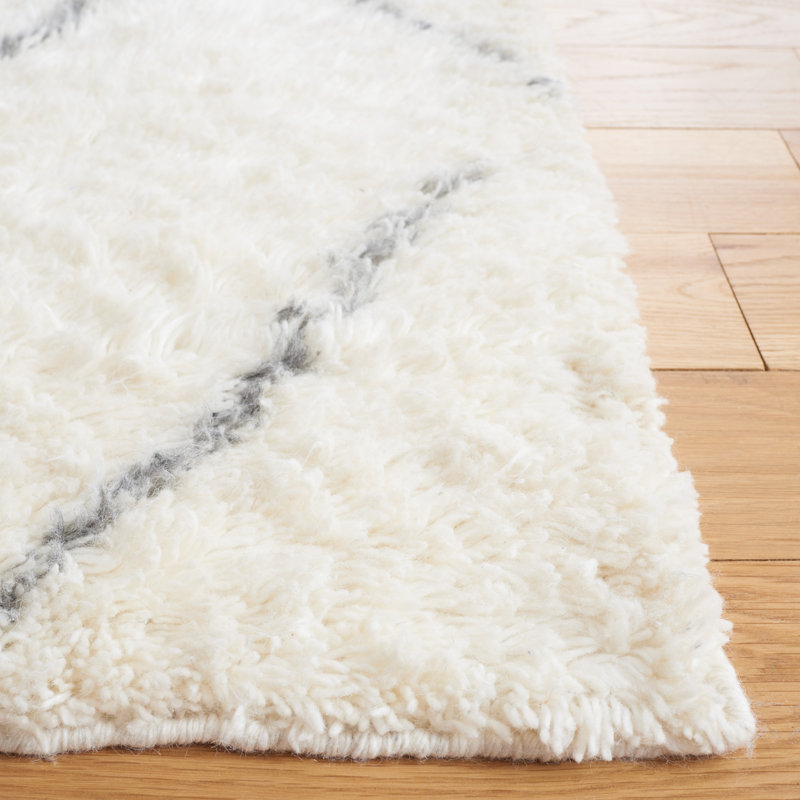 Anaily Hand Woven Performance Geometric Rug, Rectangle 3' x 5'