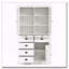 Armoire de rangement avec portes en verre 72 po H 72 po, 40 po x 20 po-714983523