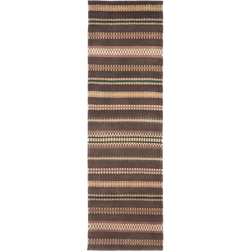 Lexington Hand Tufted Wool Pile Striped Rug, Runner 2'3" x 8'