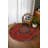 Zaria Collection Digital Print Cotton-Polyester Burgundy Oriental Rug-863078384