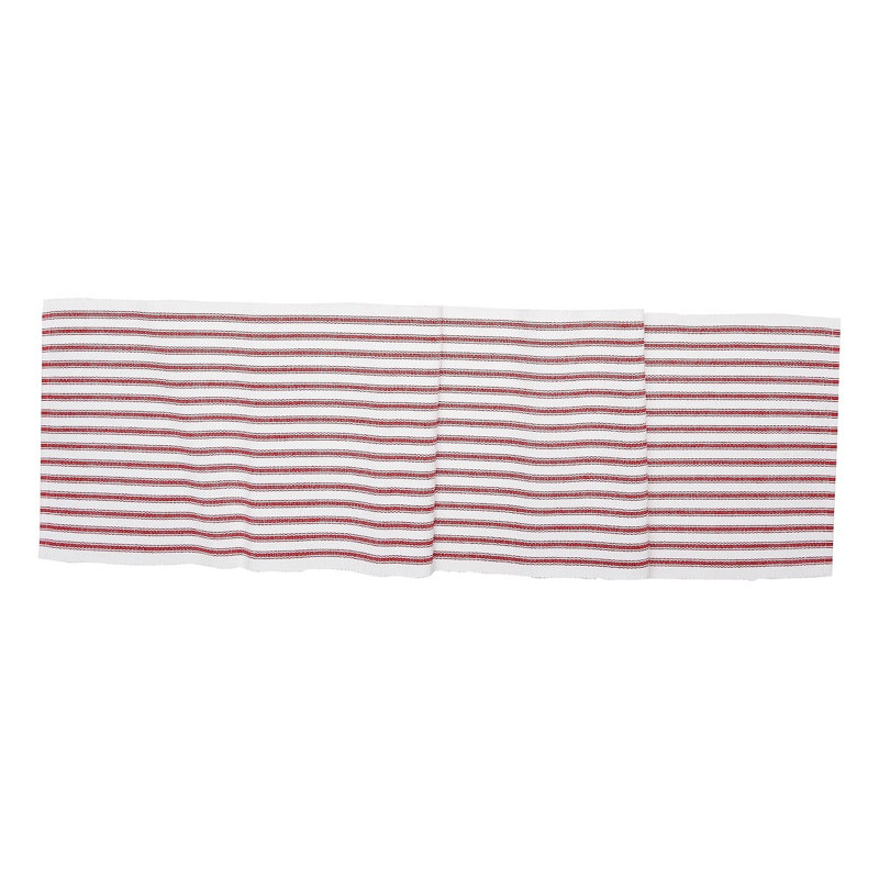 Omaha Stripe Table Runner, Crimson