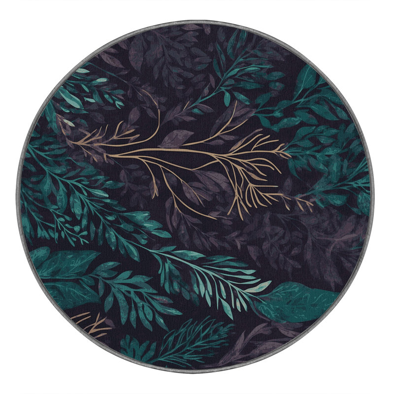 Celestial Forest Rug, Round 7'