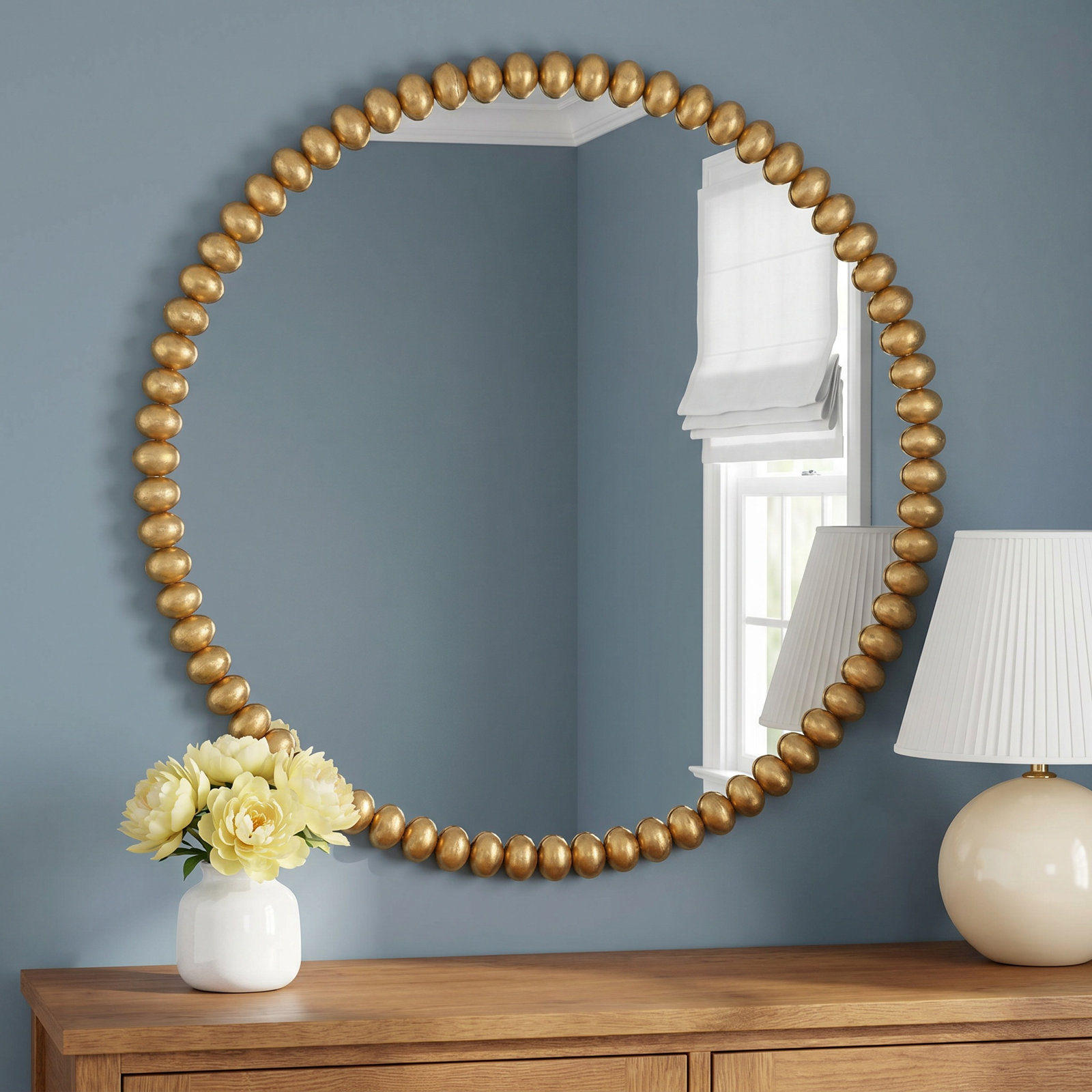 Herb 41" Round Accent Mirror