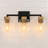 Nayomee Dimmable Black/Brass Rectangle Vanity Light-360895737