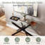 115cm Glass Top Console Table-125765358