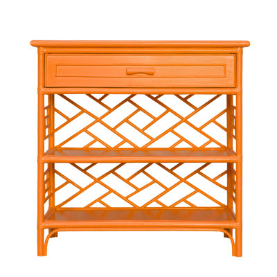 Chippendale End Table with Storage