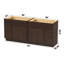 Base de meuble-lavabo double 72 po 72 po-101983293