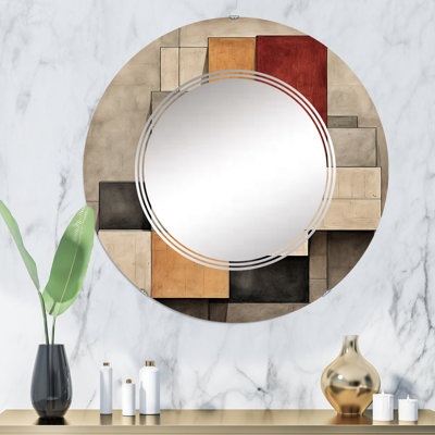 Apsford - Miroir mural moderne rond