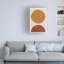 «Modern & Contemporary Burn Orange Composition», reproduction sur toile-93517906
