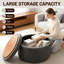 Repose-pieds de rangement moderne en similicuir avec capitonnage pour le salon et la chambre à coucher-1764292180