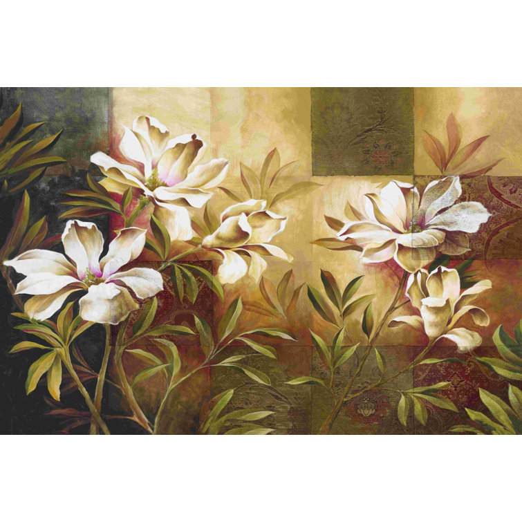 Simple Flowers Simple Vase - Wrapped Canvas Painting Winston Porter Size: 20 H x 20 W x 1.25 D