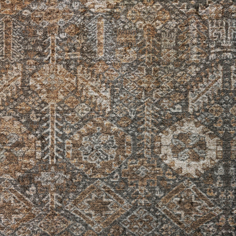 Tapis bohémien de qualité supérieure lavable à la machine Dream Shag ADS574, Chocolate, 3' x 5'
